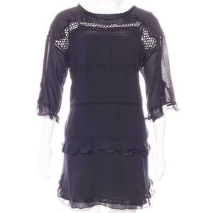 Etoile Isabel Marant Black Scoop Neck Dress Size XS